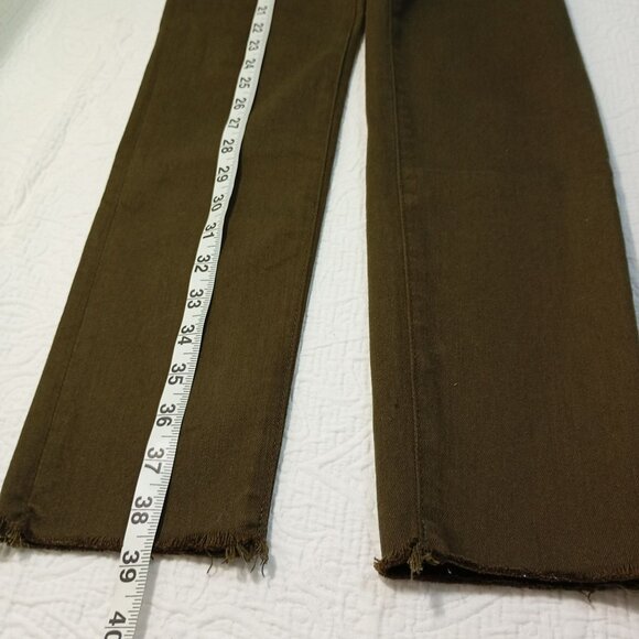 AG Adriano Goldschmied The Legging Ankle Skinny Jeans 27R olive green Womens - Picture 13 of 14